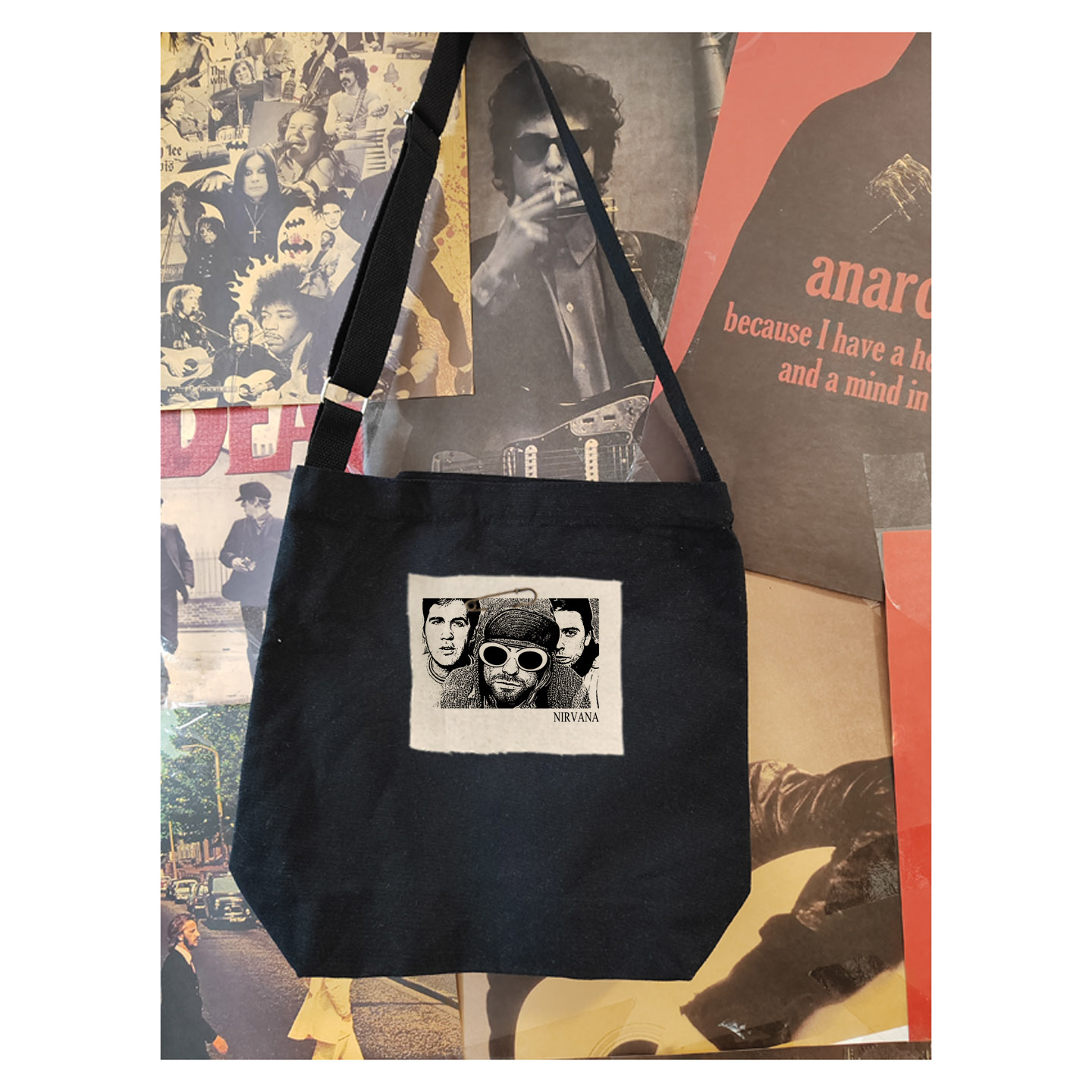 多款nirvana kurt cobain少年心气涅盘柯本帆布袋单肩斜挎帆布包