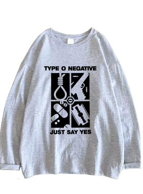 type o negative nine inch nails九寸钉工业金属摇滚男女长袖T恤