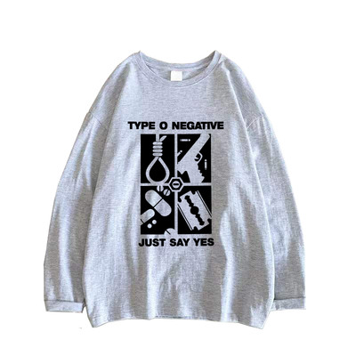 type o negative nine inch nails九寸钉工业金属摇滚男女长袖T恤