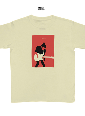 radiohead creep 电台司令 thom yorke 男女纯棉短袖圆领T恤背心