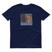 爵士音乐miles T恤 haze蓝雾文艺贴布设计感男女短袖 davis blue