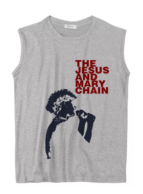 mary chain jamc独立朋克摇滚乐队坎肩背心无袖Tee