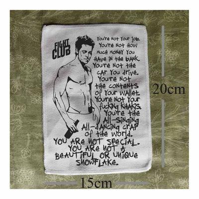 fight club搏击俱乐部经典电影朋克摇滚文化喷印衣服包包diy布贴