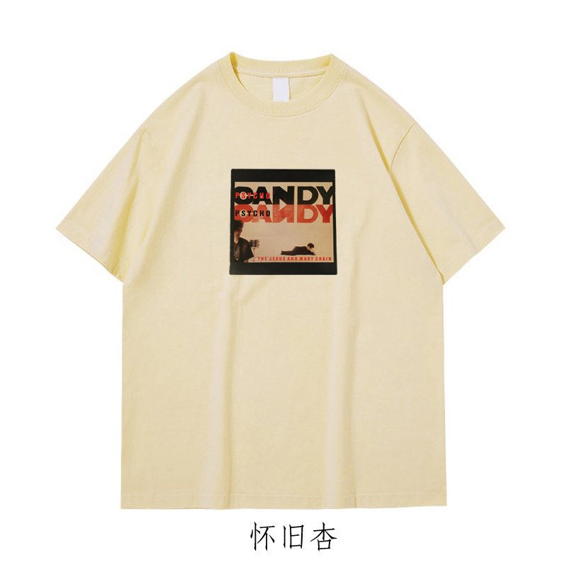 多款jamc and mary chain玛丽链朋克盯鞋摇滚拓印纯棉短袖T恤坎肩