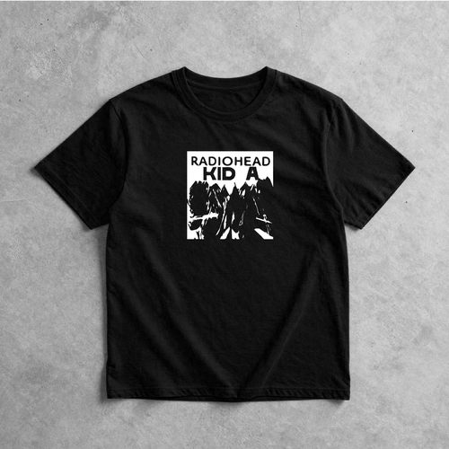 radiohead KID A电台司令少年A文艺摇滚手绘设计感纯棉短袖T恤