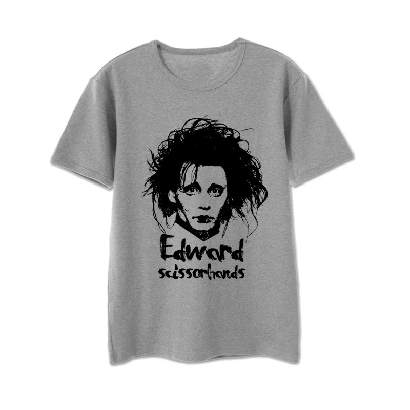 另类哥特电影剪刀手爱德华Edward Scissorhands印花短袖圆领T恤