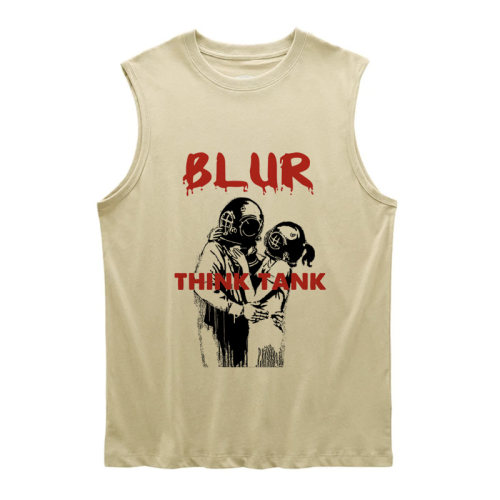 blur think tank 模糊乐队思想坦克 摇滚朋克 个性坎肩背心无袖T