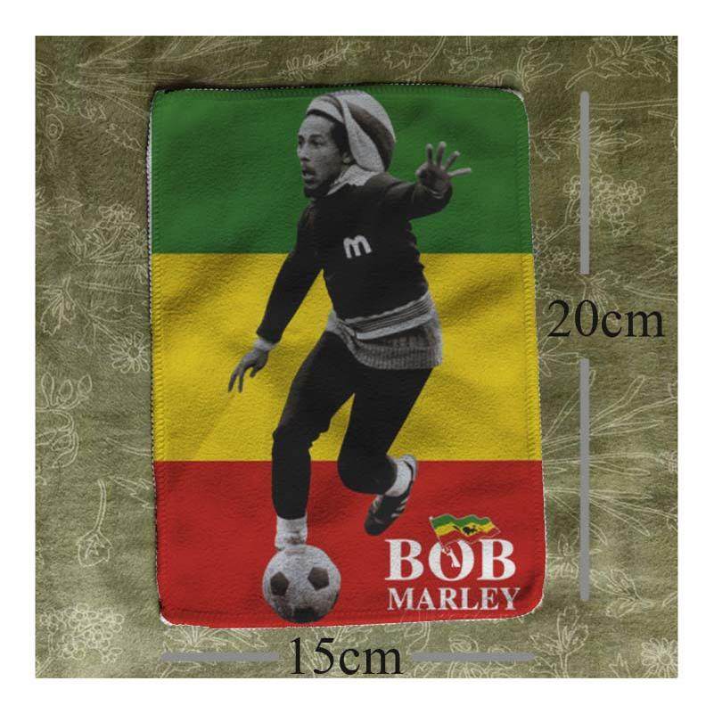 bob marley 鲍勃马利踢球 雷鬼reggae摇滚音乐布贴包包衣服配件