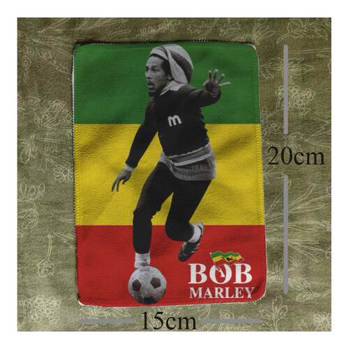 bob marley 鲍勃马利踢球 雷鬼reggae摇滚音乐布贴包包衣服配件