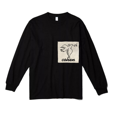 鲍勃迪伦bob dylan科恩leonard cohen口袋纯棉重磅螺纹长袖T卫衣