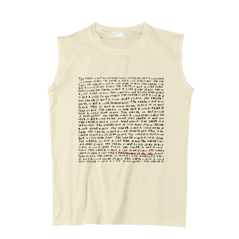 天空大爆炸地球不是死冷之地 explosions in the sky 坎肩无袖T恤