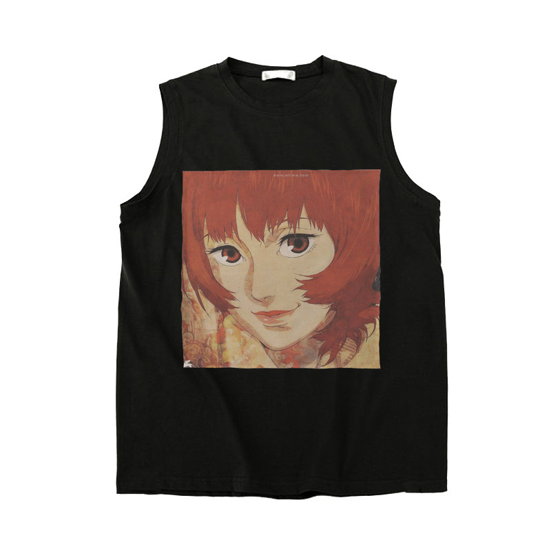 今敏 动画电影鬼才 红辣椒 paprika 梦境 贴布男女纯棉背心无袖t