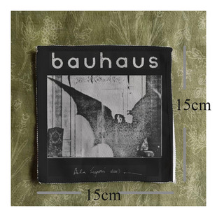 bauhaus包豪斯暗黑哥特摇滚绒面布贴布标布章衣服包包remake配件