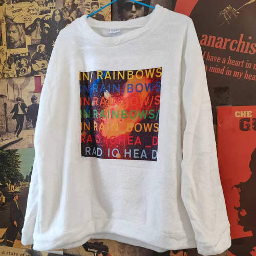 【双面绒】Radiohead 文艺风设计印花台男女圆领保暖卫衣圆领外套