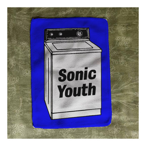 SONIC YOUTH音速青年洗衣机手绘朋克布贴布标布章衣服包包配件