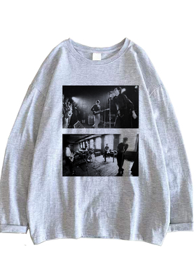 暗黑后朋克哥特风joy-division快乐分裂复古摇滚音乐男女长袖T恤