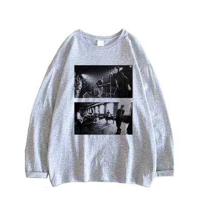 暗黑后朋克哥特风joy-division快乐分裂复古摇滚音乐男女长袖T恤