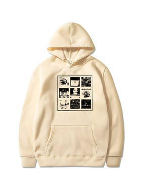 radiohead电台司令文艺摇滚英伦britpop男女帽衫连帽卫衣外套