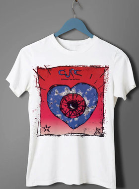 the cure Friday in love治愈文艺风摇滚乐队女收腰略修身短袖T恤