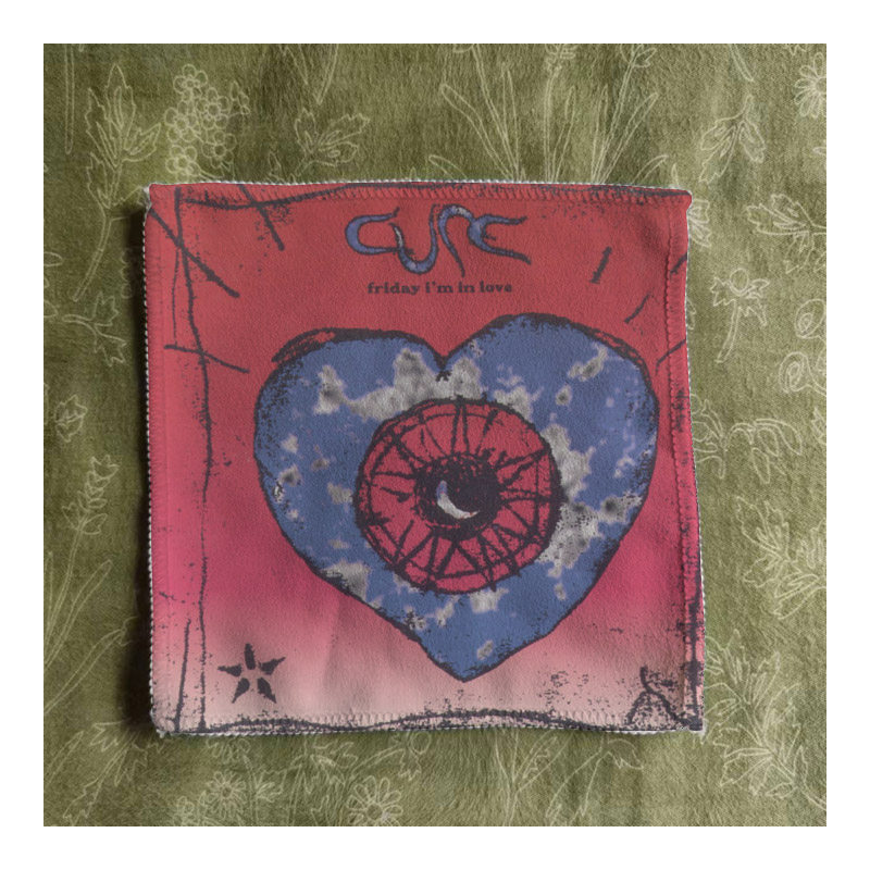 the cure Friday in love恋爱治愈文艺柔软桃皮绒布贴包衣服配件