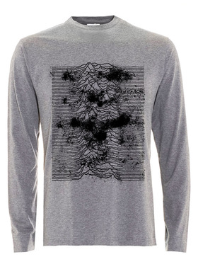 joy division unknown pleasures快乐小分队喷墨印花男女长袖T恤