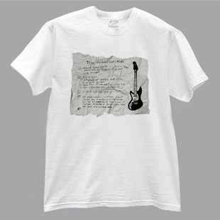 nirvana涅槃柯本朋克风个性手工明胶版画拓印纯棉短袖T恤背心吊带