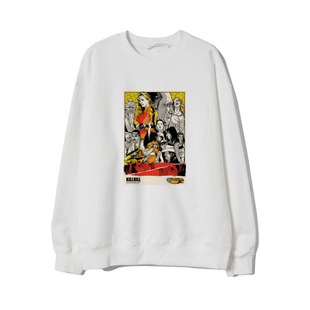 昆汀杀死比尔kill bill电影男女复古摇滚棉毛圈长袖圆领T卫衣