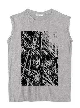 joy division 快乐分裂后朋克乐队暗黑阴郁做脏做旧坎肩背心无袖T