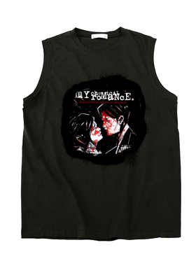mcr my chemical romance我的化学罗曼史情绪朋克纯棉无袖坎肩T恤