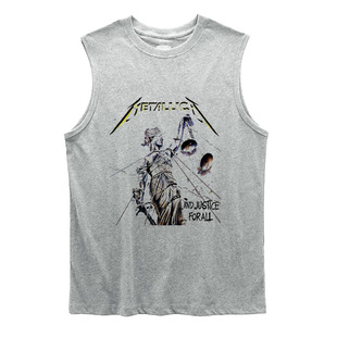 激流金属 metallica and justice for all 摇滚乐队 坎肩背心无袖