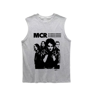 my chemical romance mcr我的化学浪漫朋克休闲坎肩背心无袖T恤