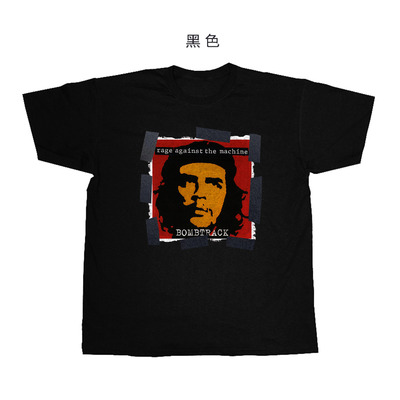 ratm-rage against the machine复古朋克风拼贴印花男女短袖T恤