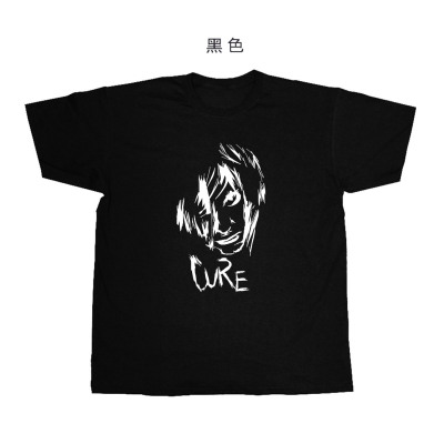 哥特风goth rock the cure robert smith手绘设计感纯棉短袖T恤