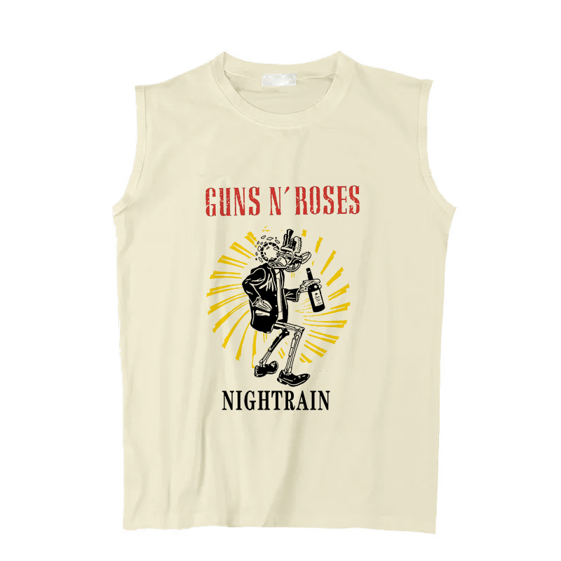 槍花guns復古搖滾無袖背心坎肩