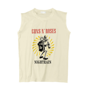 枪花夜雨guns n roses nightrain复古摇滚乐队夏坎肩无袖Tee背心