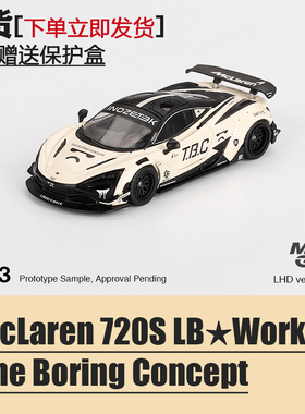 MINIGT#1083 LBWK 迈凯伦McLaren 720S TBC涂装 仿真超跑汽车模型