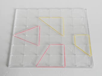 几何小钉板20*20cm  幼儿园教具教学器材 儿童益智玩具小学生学具