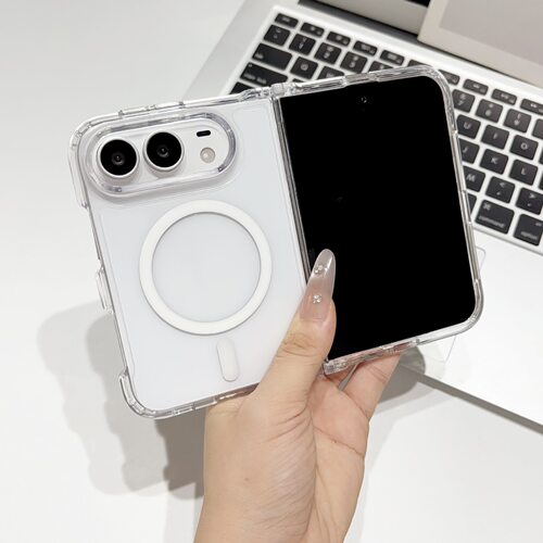 适用iPhone Duo折叠手机壳透明二合一磁吸苹果18Fold商务保护套