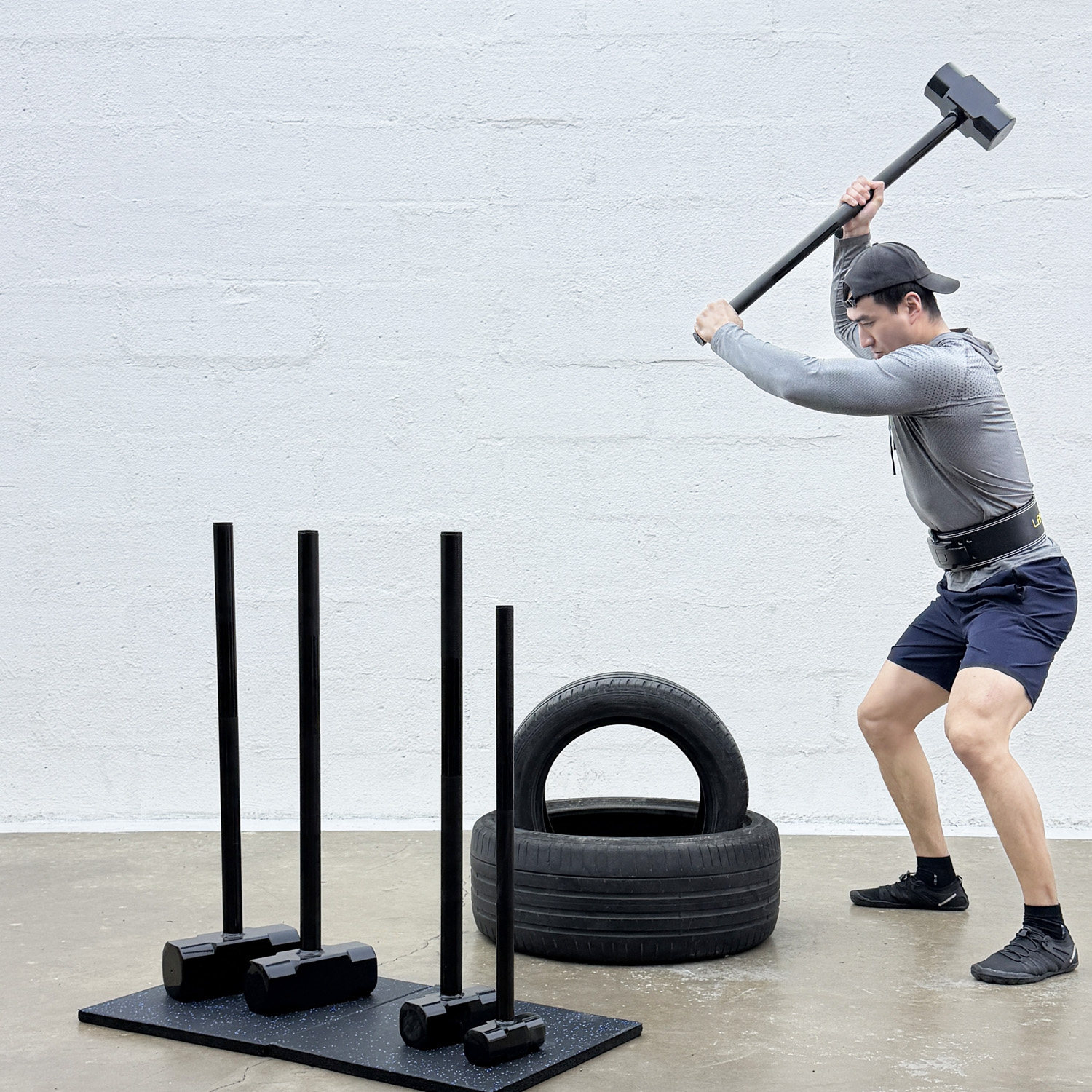 体能训练圆锤方锤爆发力流动性力量健身砸轮胎铁锤核心力量训练器