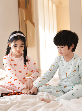 断码清BLESSDOG蓝狗家秋冬男童女童保暖内衣儿童微加厚棉内衣裤