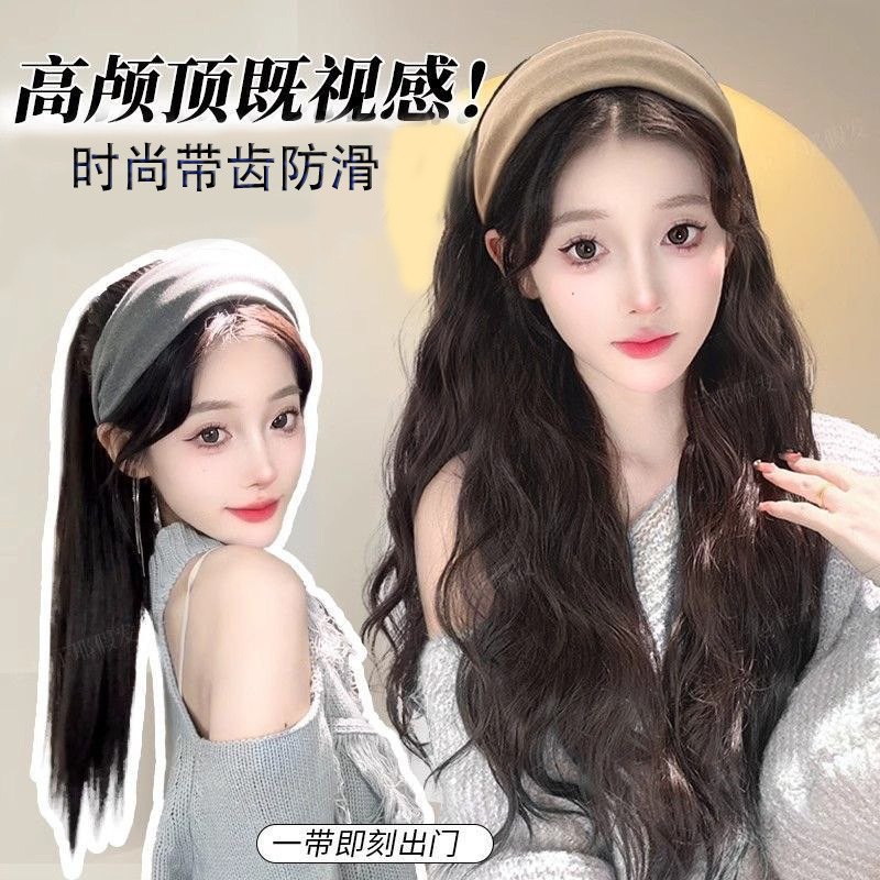 宽边绒面高级感女发箍2025新款