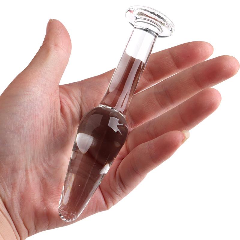 玻璃搅拌棒透明水晶按摩棒解压开舒缓器 震点背部玻璃舒缓门塞穴
