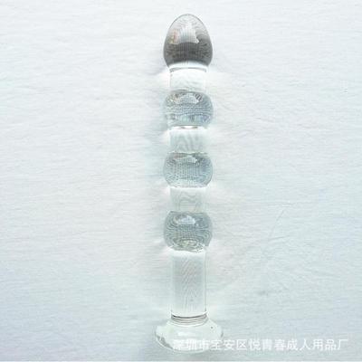 Glass-made femalemasturbation toy fake phallus adult product