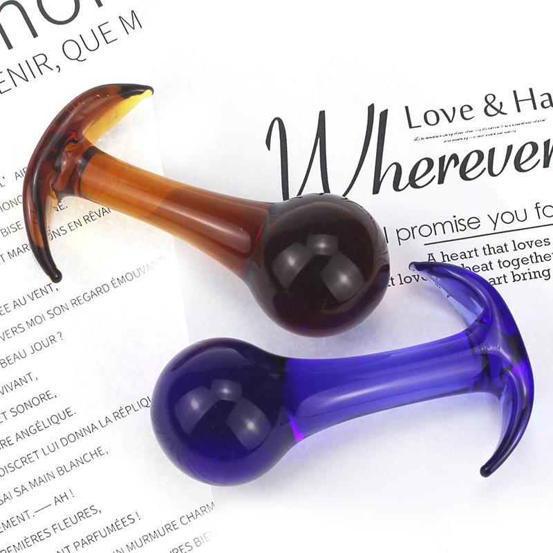 Glass-made femalemasturbation toy fake phallus adult product