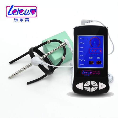 Male penis electric shock punishment toy urethral dilator
