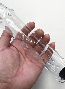 A self-pleasuring toy made of glass for use inside the anus.
