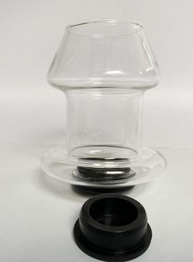 A self-pleasuring toy made of glass for use inside the anus.