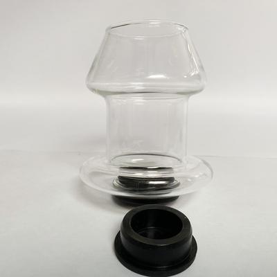 A self-pleasuring toy made of glass for use inside the anus.