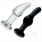 glass masturbation made used anus toy