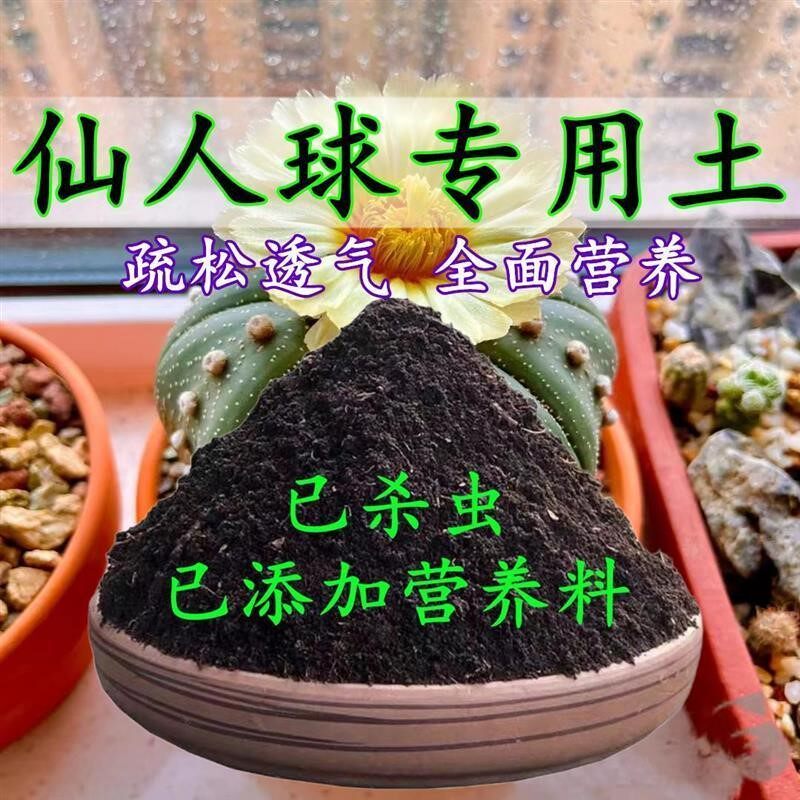 仙人球专用土仙人掌专用营养土盆栽养花种花土通用种植土有机肥料